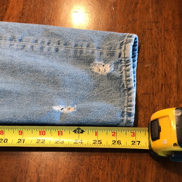 H&M &Denim Boyfriend Low Waist Destroyed Jeans - Picture 11 of 11